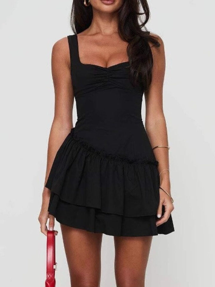 Ruffled Layered Mini Dress – Modevelle